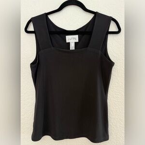 Joseph Ribkoff Black Square Neck Camisole Tank Size 10
